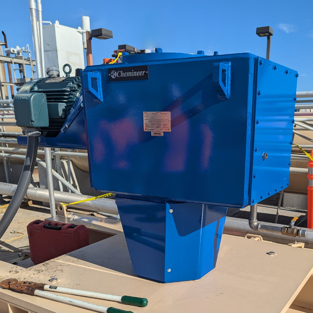 top entry mixer chemineer